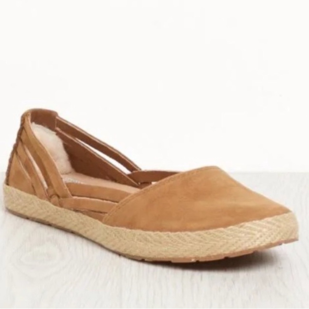 UGG Tan Flats with Cream Sole